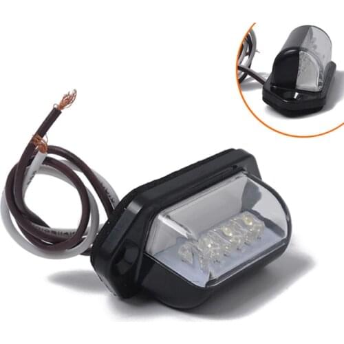 12V 24V Car Truck 3 LED License Number Plate Light Backup Pickup Rear Reverse Tag Lamp Car Accessories