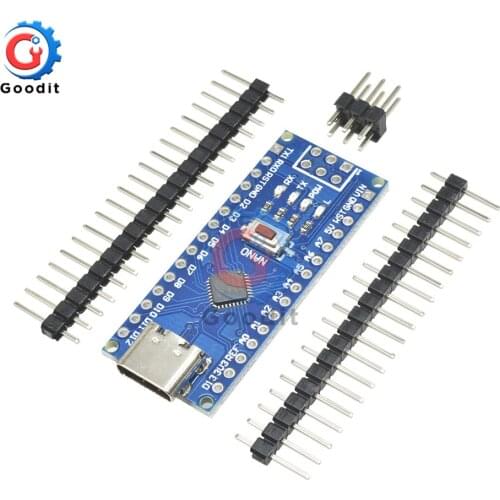 1pcs Type-C Adapter CH340 Nano V3.0 ATMEGA328P-MU ATMEGA328 Microcontroller Module Development Board for Arduino