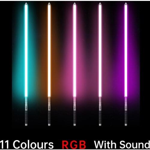Promotion! New Lightsaber Toy Sound Saber 100cm (handle: 27cm Blade: 73cm) Length Rgb Led Saber Gift Game Adult D106