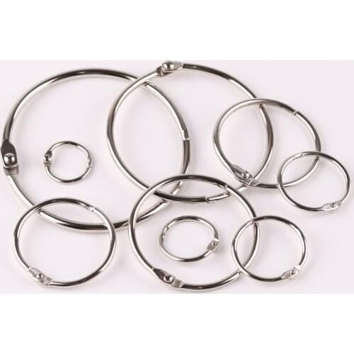 Diy jewelry accessories handmade material metal loose-leaf buckle ring open ring hoop staple buckle