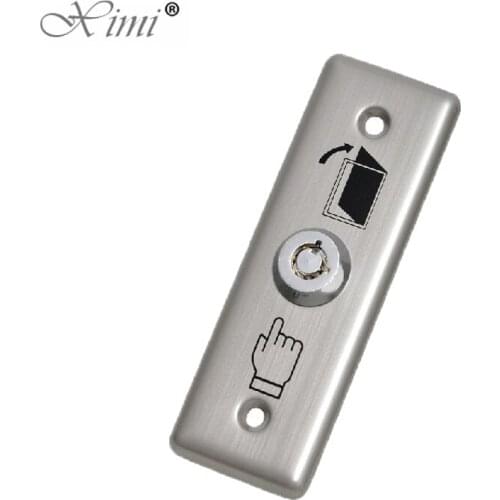 Door Control Access Control Exit Button DC12V Stainless Steel Metal Exit Button Switch Exit Switch Release Exit Switch