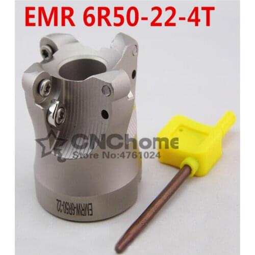 EMRW6R-50-22-4T Face End Milling Cutter Indexable Flat Roughing Cutting ,CNC Milling Cutter