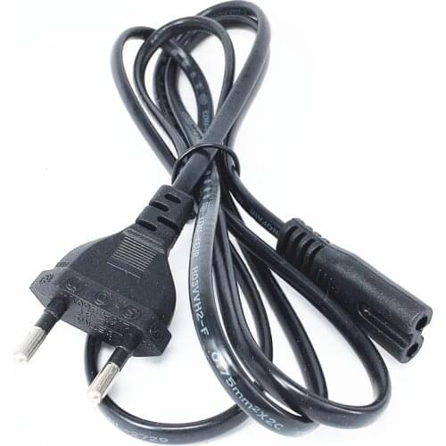 European EU Power Cable Euro Plug C7 Figure 8 Power AC Adapter Supply Lead Cord 1.4m For Portable Radio Battery Chargers PSP 4