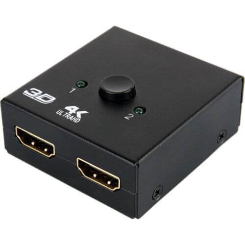 HDMI-Compatible Splitter 1X2 Split 1 Input 2 Output Amplifier 1080P 4Kx2K HDMI Compatible Switch 2 Port Bidirectional 4K