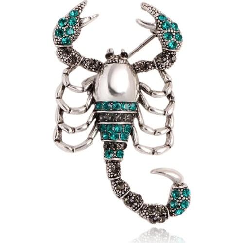 Exquisite Creative Design Scorpion Brooch Vintage Animal Alloy Pin Brooches Men Women Childrens Holiday Gift