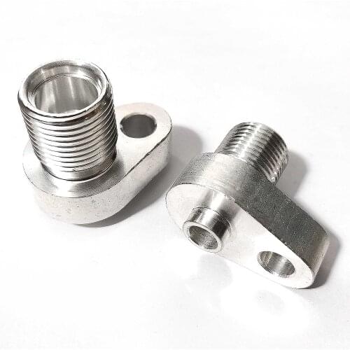2PCS Automotive Air Conditioning Compressor Pipe Fittings AC Hose Aluminum Joints For 706 Cooling Pump 1/2 5/8 Connector