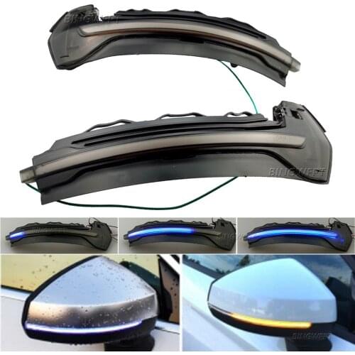 2pcs/lot For Audi A3 S3 RS3 8V 2013-2020 Flowing Water Blinker LED Dynamic Turn Signal Light Side Mirror Sequential Indicator