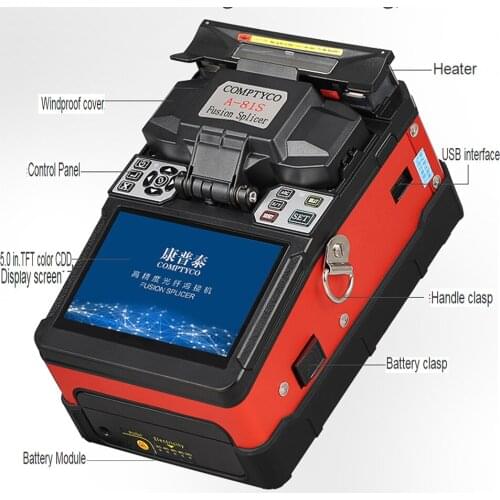 Orange Fully AutomaticA-81S Fusion Splicer Machine Fiber Optic Fusion Splicer Fiber Optic Splicing Machine fiber optic welder