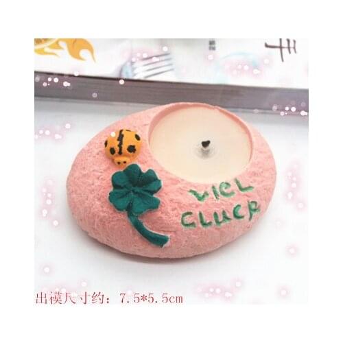 The c965 little ladybug flower candlestick fragrance plaster mould plaster mold candlestick mould