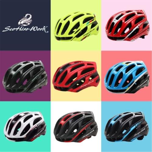 SCOHIRO-WORK Bicycle Helmets Mountain Bike Helmet Ultralight Racing Helmet Cycling Helmet With Warning Taillight Sport SafetyCap