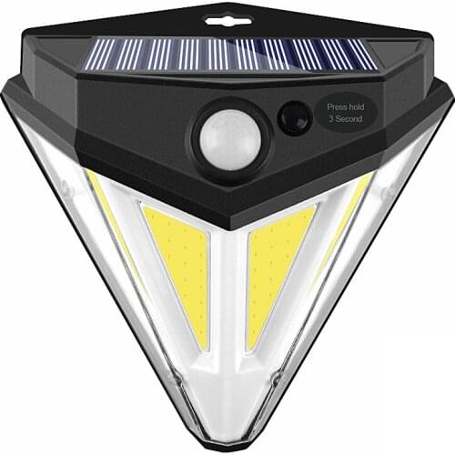 Solar Outdoors Garden Light PIR Motion Sensor Light Outdoor Waterproof wall light Diamond Shape Powerful Night Emergency Lamps