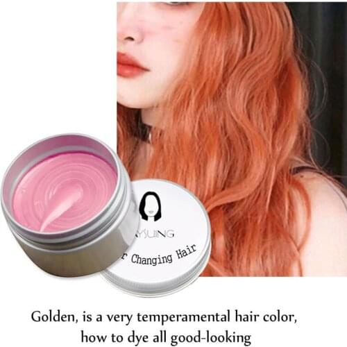 Hair Dye Wax Color Styling Disposable Temporary Hairstyle Cream For Men Women Hair Molding Paste Hair Products -VL16
