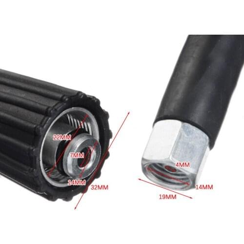 10m High Pressure 5800PSI Car Washing Kit Hose M14 X M22 14MM Connecting Joint Replacement For Washer Washing Spray Guns