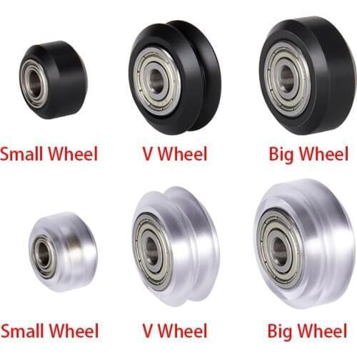 10PCS Bore 5mm Slot Ball Bearing 625ZZ 3D Printer CNC Openbuilds Plastic Wheel Pom Pulley for CR10 Ender3