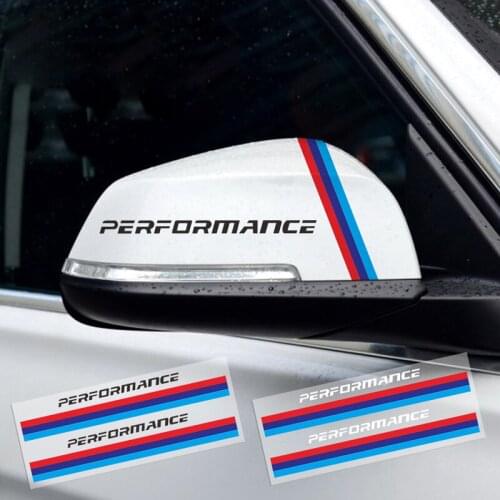 22*3.5 Cm Car Rearview Mirror Funny Car Stickers Strips Performance Logo Car Styling Decal Motorcycle Decor Vinyl Wrap