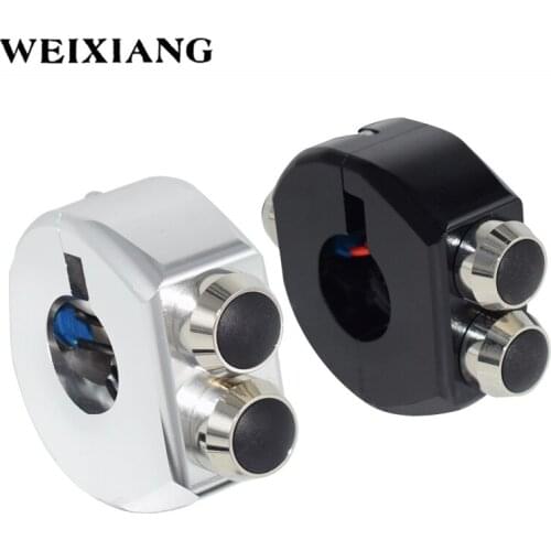 25mm CNC Aluminum Off-Road ATV Switches ON OFF For Headlight Fog Light Switch Button For Start Kill Horn 1" Handlebar Control