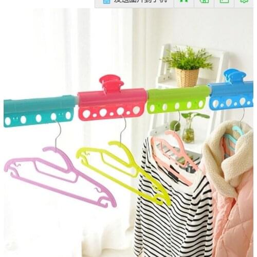 5pcs/lot Plastic hanger windproof buckle lock non-slip hanger installation