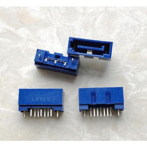5PCS) Original SATA 7p motherboard hard disk interface slot blue high quality vertical