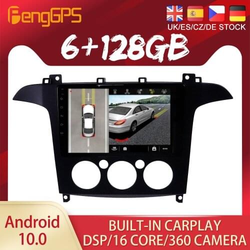 Android 10 PX6 DSP For Ford S-Max 2006 2007 2008 Car DVD GPS Navigation Auto Radio Stereo Video Multifunction CarPlay Head Unit