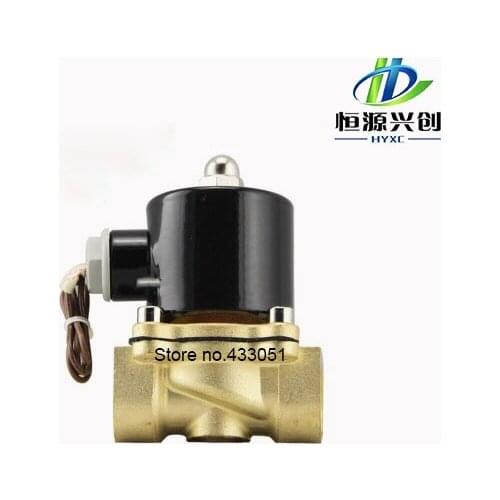 Free Shipping New 2019 1/2",3/4",1",2", AC220V Energy-saving solenoid valve for Water Oil Air Gas Working long hours not hot