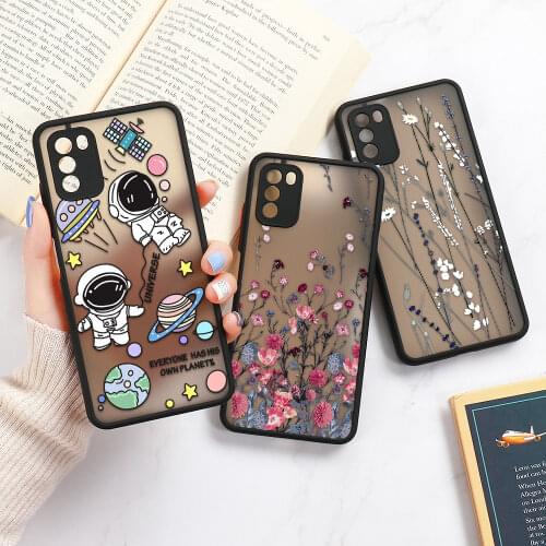 Cartoon Astronaut Case For Xiaomi Redmi Note 10 Pro Case Hard PC Funda Redmi Note 9 8 Pro 9S 10S 9A 9C K40 Poco F3 M3 X3 Cover