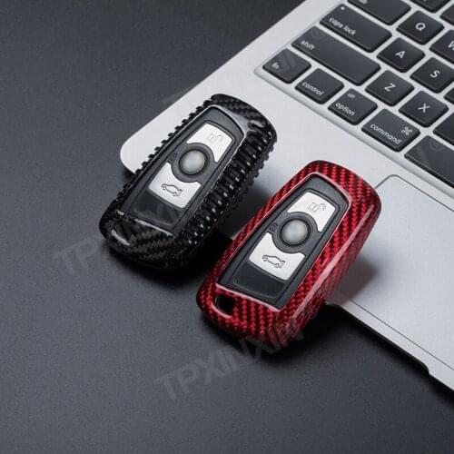 Carbon Fiber TPU Car Key Cover Case Protective Shell For BMW 3 Series 2015 with Key Car Styling Accessories