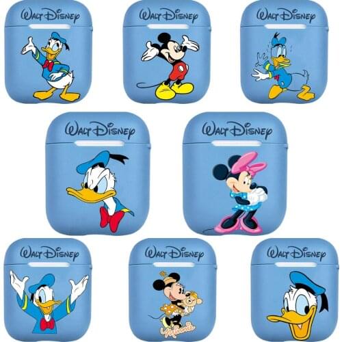 Disney Cartoon Donald Duck Minnie Mickey MousePattern Case for Airpods Pro 1/2 Cover Protective Earphone Cases Headphones Funda