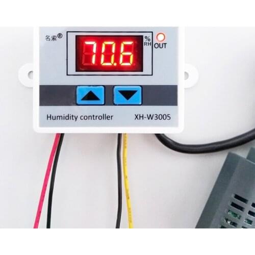 12V-220V Digital Humidity Control Controller Switch hygrostat Hygrometer Sensor