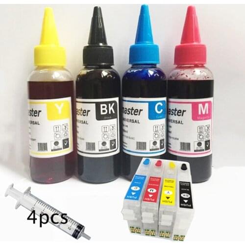 Einkshop T502XL 502XL Refillable Ink Cartridge ARC Chip + dye ink For Epson T502 XL Expression Home XP-5100 XP-5105 WF-2860DWF