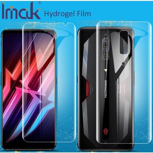 Imak Hydrogel Film For ZTE nubia Red Magic 6 Pro Rear Front Back Soft Clear Screen Guard Protective oleophobic