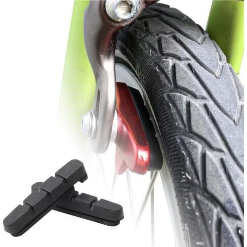 2pc Durable Bicycle Brake Pads Cycling Bike Brake Holder Pads Shoes Blocks Rubber Friction Rim Brake Mtb Road Bike Brake Pads