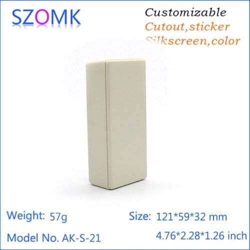 10 pcs, 121*58*32mm plastic electrical panel box plastic box for electronic project control enclosure diy box szomk project box