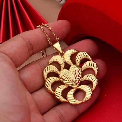Gligli Small Necklaces For Women/Girl Gold Color Pendant Thin Chain Jewelry Ladies Festival Gift