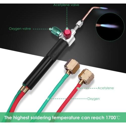 Mini Gas Little Torch Welding Soldering Kit Handheld Oxygen Acetylene Gun for Metal Stainless Steel Welding Soldering Tool Kit