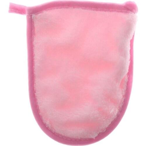 Q1FB Reusable Microfiber Facial Cloth Face Towel Makeup Remover Cleansing Glove Tool