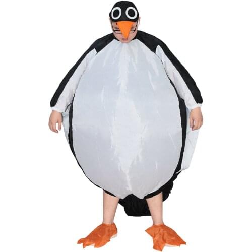 Advertising Penguin Mascot Costume Adult Inflatable Blow Up Suit Party Gift Cosplay Cartoon Outfit Halloween Dress Adult Size