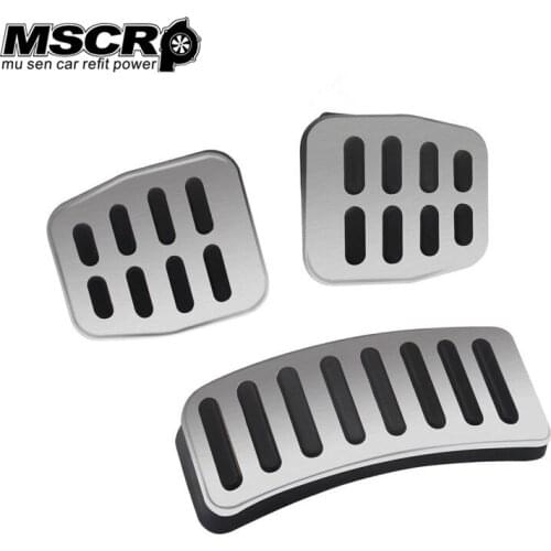 Manual car Stainless Car pedal Cover for POLO / New Lavida / New Bora/Skoda Fabia Accelerator Brake pedals Pads