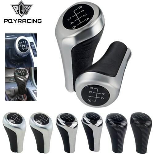 Gear Shift Knob for BMW E46 E53 E60 E61 E63 E65 E81 E82 E83 E87 E90 E91 E92 1 3 5 6 Series X1 X3 X5 Carbon Fiber Matte Chromed
