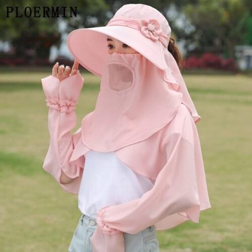 NEW Fashion Womens Flowers Sun Hat Wide Brim fisherman Hat Face Neck Omnibearing UV Protection Summer Cycling Beach Hat