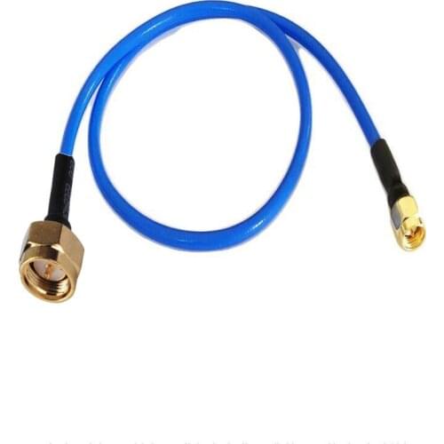 Blue SMA Male to SMA Male Plug Connector RF coax Simi Rigid RG402 cable 50ohm 50cm 1m 3m 5m 10m