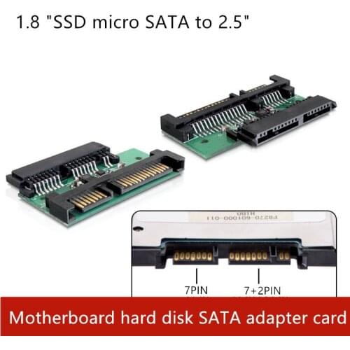 High-quality 1.8 "SSD micro SATA to 2.5" Hard disk adapter 3.3V can put it in laptop Micro SATA 16PIN to SATA 22pin