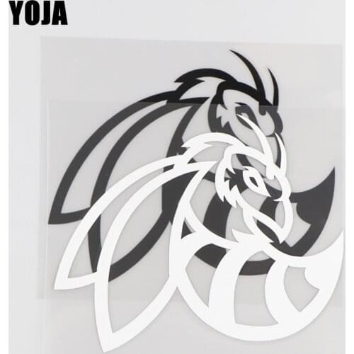 YOJA 12.2×10.2CM Vinyl Vogue Wasp Cartoon Animals Pattern Decal Car Stickers Black/Silve0r 19C-0167