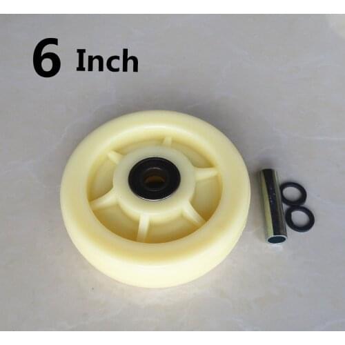 6 Inch Heavy Nylon Caster Single Wheel Wear-Resistant Load-Bearing Trolley Flat Car