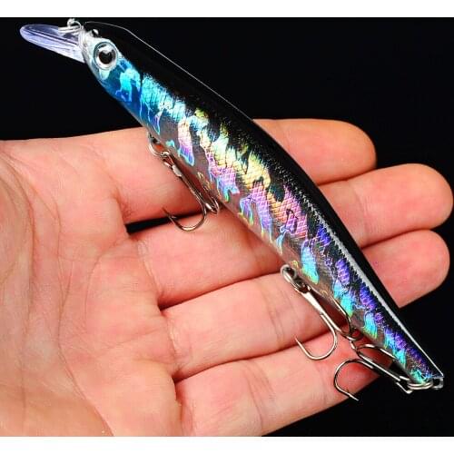 1PC Minnow 17.5g 12.5cm Fishing Lure Plastic Hard Bait Artificial Bait 3D Eyes Balancer Wobbler Carp Fishing Tackle