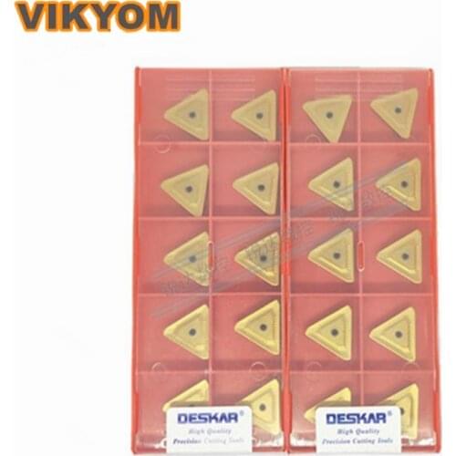 10pcs CNC milling inserts TPXR2204PDSR-FM LF6028 Machining steel parts big triangle Milling insert