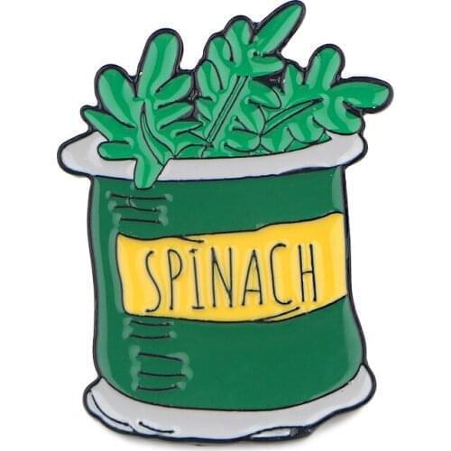 12pcs/lot E2370 Cartoon Power Man Spinach Tie Pins Badges Para Shirt Bag Clothes Cap Backpack Shoes Brooches Medal Decoration