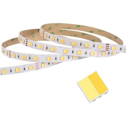 DC12V 60 LED/M 5025 LED Dual CCT 2700K 6500k WW CW led strip light