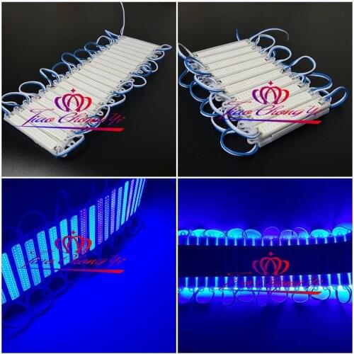 20pcs/1set 12v Blue COB LED module Light waterproof lamp for advertising signs