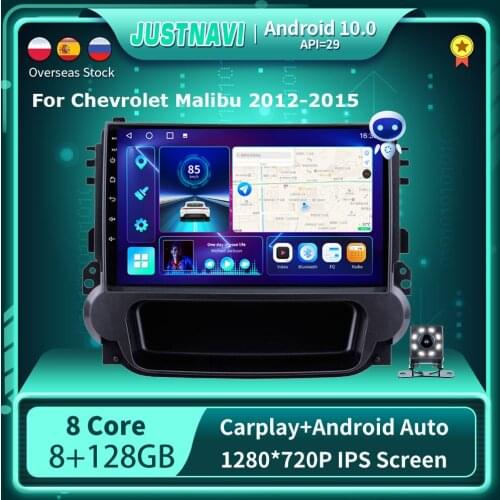 OKNAVI GPS Car Radio 1280*720P Android 10.0 Car Radio Player For Chevrolet Malibu 2012-2015 OBD DSP Auto Carplay 6G 128G No DVD