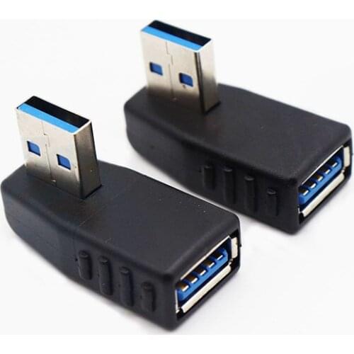 90 Degree Left Right Angled USB 3.0 A Male To Female Adapter Connector For Laptop PC Drop ship